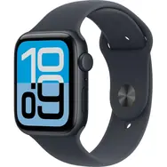 Apple Watch SE 3 (2025) GPS + Cellular 44 mm Aluminiumgehäuse in dunkler Tinte - Sportarmband in dunkler Tinte S/M