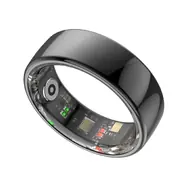 Ausgepackt - Powerton SMART RING PRO Größe 7 schwarz / Smart-Ring / Bluetooth 5.2 / 15 mAh / IP68 / ausgepackt