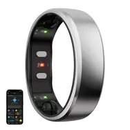 RingConn Gen 2 SMART Ring Größe 6 Silber / Smart Ring / Titan / BT 5.0 / IP68