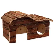 Kleintiere Kaskaden-Holzhaus mit Rinde 31cm