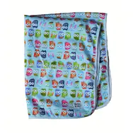 GaGa's Babydecke Eulen Blau