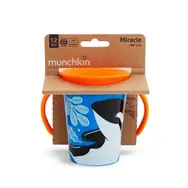Munchkin - WildLove 360° Juniorbecher mit Henkeln 177 ml - Killerwal / ab 6 Monaten