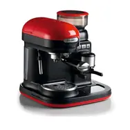 Ariete 1318 Moderna Espresso rot / Hebelkaffeemaschine / 1080 W / 0,7 l / 15 bar / Mahlwerk