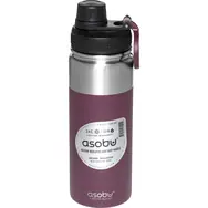 Asobu Alpine Flask Bottle Burgundy 0,53 L / Thermosflasche / kalt bis zu 24 Stunden / heiß bis zu 12 Stunden