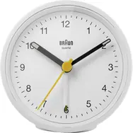 Braun BC12 weiß / klassischer Wecker / 1x AAA-Batterie