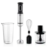 Niceboy ION Twister T3 silber / Stabmixer / 1200 W / Behälter 600 ml / Minizerkleinerer / Schneebesen 