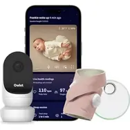 Owlet Dream Sock + Cam2 Bundle Dusty Rose / Smart Sock + Kamera