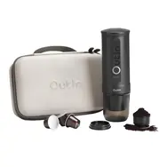 Outin Nano Tragbares Kaffeemaschinen-Set grau / Tragbare Espressomaschine + Schutzhülle / 7500 mAh