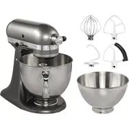 KitchenAid 5KSM175PSEMS silber / Artisan Küchenmaschine / 300 W / 4,8 l / 10 Geschwindigkeitsstufen / Planetengetriebe