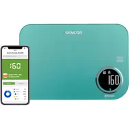 Sencor SKS 7071GR türkis / smarte Küchenwaage / max. 5kg / TARE-Funktion / Bluetooth 