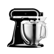 KitchenAid 5KSM185PSEOB schwarz / Artisan Küchenmaschine / 300 W / 4,8 l / 10 Geschwindigkeitsstufen