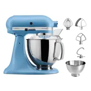 Ausgepackt - KitchenAid 5KSM175PSEVB, mattblau / Artisan Küchenmaschine / 300 W / 4,8 l / 10 Geschwindigkeitsstufen / ausgepackt