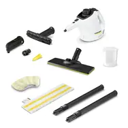 Ausgepackt - Kärcher SC 1 EasyFix 2in1 / Dampfreiniger / 1200 W / Druck: 3 bar / bis zu 20 m2 / ausgepackt
