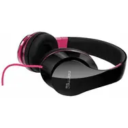 Fantec SHP-250AJ-PK schwarz-rosa / kabelgebundene Kopfhörer / 3,5-mm-Klinke / 40-mm-Treiber / Kabel 1,2 m