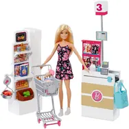 Mattel FRP01 Barbie Supermarkt - Spielset / ab 3 Jahren
