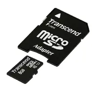 Transcend Micro SDHC 8 GB + SD-Adapter / Micro SDHC / 8 GB / Klasse 10 UHS-1