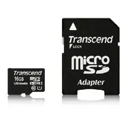 Transcend Ultimate Micro SDHC-Karte 16 GB Klasse 10 UHS-I + Adapter