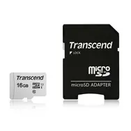 Transcend 300S 16 GB Micro SDHC (mit Adapter) / Micro SDHC / UHS-I U1 / Klasse 10 / mit Adapter