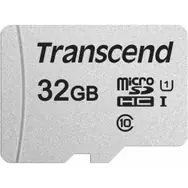 Transcend 300S 32 GB / Micro SDHC / UHS-I U1 / Klasse 10 / R: 95 MBit/s / W: 25 MBit/s / + SD-Adapter