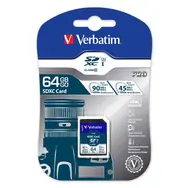 Verbatim SDXC 64GB Speicherkarte Pro U3 / UHS-III / U3 / V30 / R: 90 MBit/s / W: 45 MBit/s / geeignet für 4K
