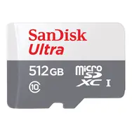 SanDisk Ultra microSDXC 512 GB + Adapter / Klasse 10 / UHS-I / Lesen: bis zu 100 MB
