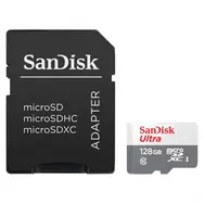 SanDisk Ultra microSDXC 128 GB + Adapter / Klasse 10 / UHS-I U1 / 100 MB/s / geeignet für Full HD