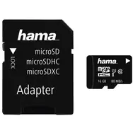 HAMA 124138 microSDHC 16 GB / Klasse 10 / 80 MB/s / Adapter/Mobil