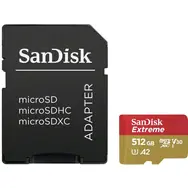 SanDisk Extreme microSDXC 512 GB + Adapter / Klasse 10 / UHS-I / Lesen: bis zu 190 MB