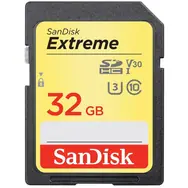 SanDisk Extreme SDHC 32 GB / Klasse 10 / Übertragungsgeschwindigkeit 100 MB/s / geeignet für 4K
