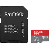 SanDisk Ultra microSDXC 1 TB + Adapter / Klasse 10 / UHS-I / Lesen: bis zu 150 MB