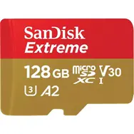 SanDisk Extreme microSDXC 128 GB / Klasse 10 / UHS-I / Lesen: bis zu 190 MB