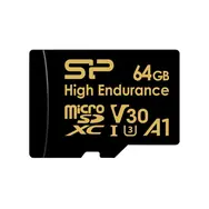Silicon Power Micro SDXC 64 GB + Adapter / Klasse 10 / UHS-I U3 / V30
