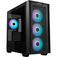 Asus A21 PLUS ARGB schwarz / ATX / 2x USB 3.0 / ohne Netzteil / transparentes Seitenteil 