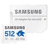 Samsung PRO PLUS Sonic the Hedgehog microSDXC 512 GB + SD-Adapter / UHS-1 / Klasse 10 / U3 / Lesen: 180 MB/s / Schreiben: 130 MB/s