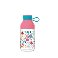 Quokka Ice Kids mit Tragegurt, 430 ml, Blumenmuster / Wasserflasche / Tragegurt / Tritan