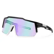 VeyRey Sportsonnenbrille Adha, schwarzes Gestell, violette Gläser