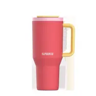 Kambukka Thermomug Rio Becher 950 ml Rosa Papaya / 0,9 L / Edelstahl 