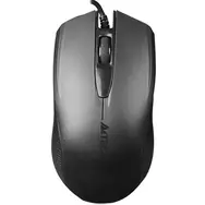 A4Tech OP-760 Schwarz / Optische Maus / 1000 DPI / V-Track / 3 Tasten / Vierwegerad / USB / 1,5 m