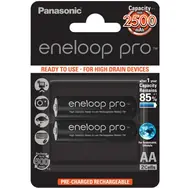 Panasonic Eneloop Pro Akku AA 2500mAh / 2 Stück / Blisterverpackung