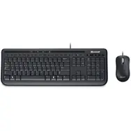 Microsoft Wired Desktop 600 DE schwarz / Kabelgebundene Tastatur und Maus / USB / 800 DPI / GE-Layout 