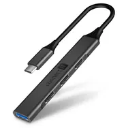 Connect IT CHU-4050-AN USB-C-Hub, grau / 1x USB 3.0 / 3x USB 2.0 / Kundendienst