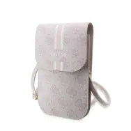 Guess PU 4G Handytasche mit Streifenmuster, pink