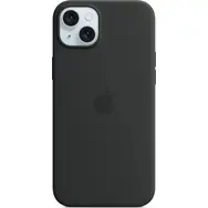 Apple Silikonhülle mit MagSafe für iPhone 15 PLUS schwarz / Nachverkauf