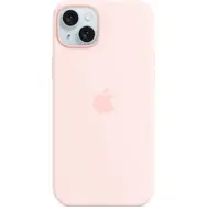 Apple Silikonhülle mit MagSafe für iPhone 15 PLUS Hellrosa / im Angebot