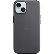 Apple Cover aus FineWoven Stoff mit MagSafe für iPhone 15 schwarz