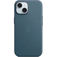 Apple Cover aus FineWoven Stoff mit MagSafe für iPhone 15 Pazifikblau