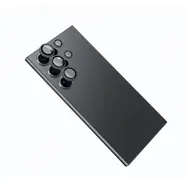 FIXED Schutzglas für Kameraobjektive Kameraglas für Samsung Galaxy S24 Ultra schwarz
