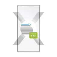 FIXED Schutzhülle aus gehärtetem Glas Full-Cover für Samsung Galaxy S24 Ultra schwarz / Verklebung über das gesamte Display 