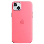 Apple Silikonhülle mit MagSafe für iPhone 15 PLUS rosa
