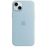 Apple Silikonhülle mit MagSafe für iPhone 15 PLUS Hellblau